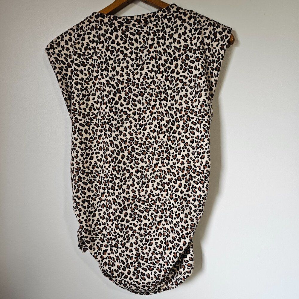 NEVER WORN ADORA ANIMAL PRINT MUSCLE TOP CREW NECK SOFT TOP SIZE SMALL - Picture 7 of 14